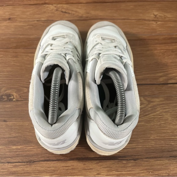 New Balance 550 White Leather Low Top Sneakers Men’s Size 5.5 Shoes - Picture 5 of 11